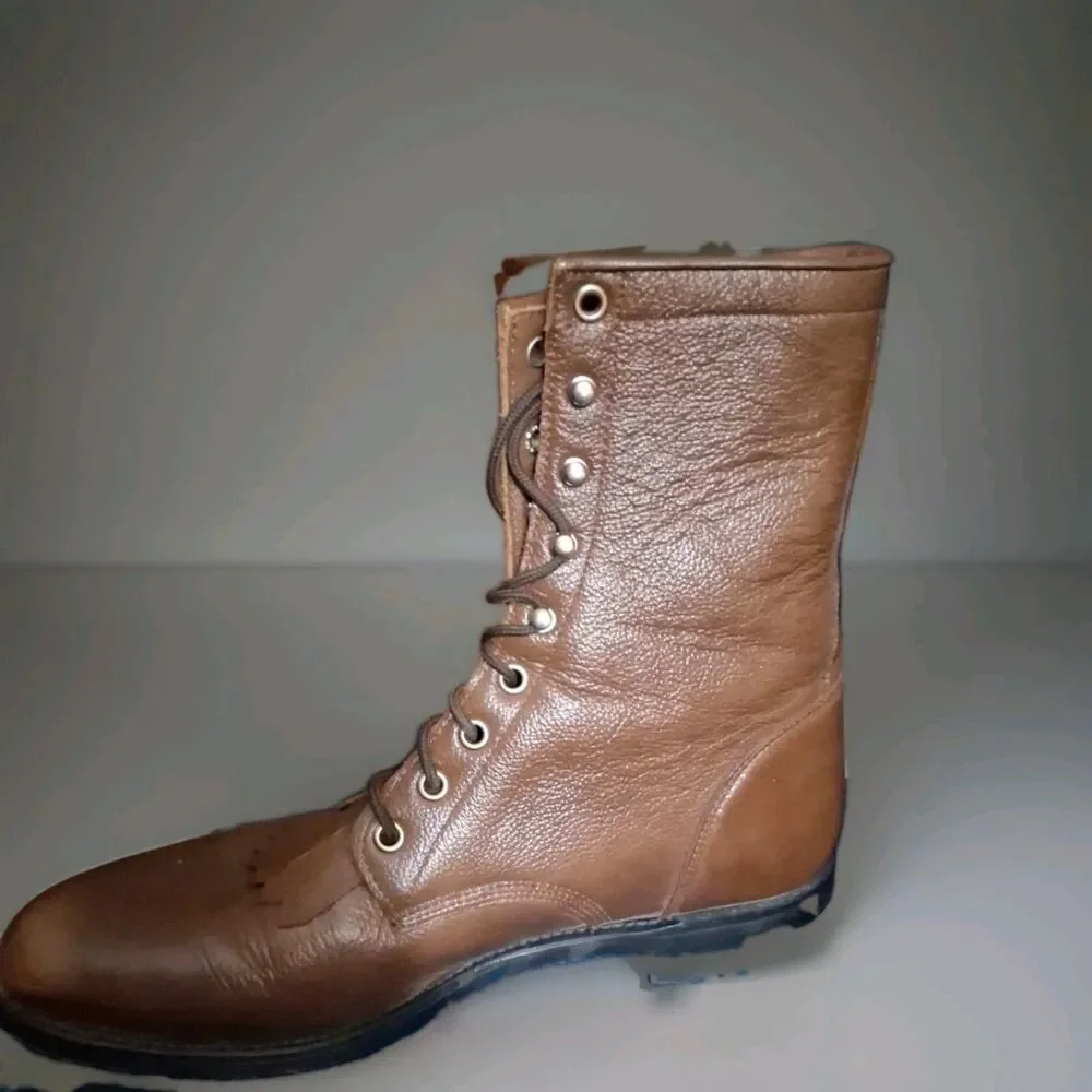 Excellent Condition Justin Lace Up Western Boots Womens Size 9B Brown